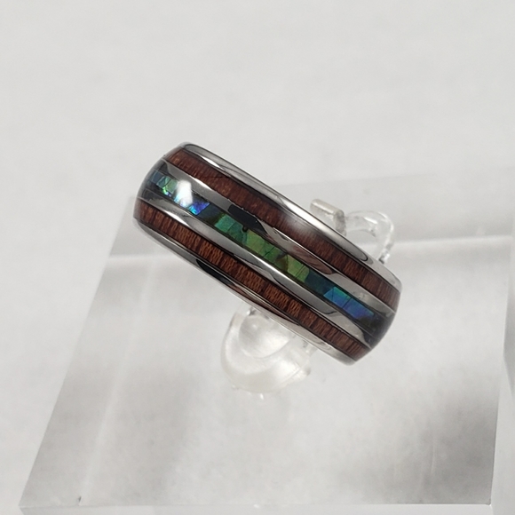 Wood and Abalone Inlay Band - Picture 8 of 9